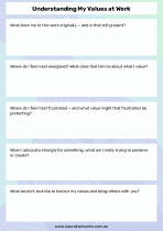 Understanding My Values at Work